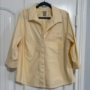 Chico's Yellow Button Down Shirt
